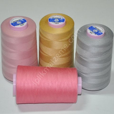 Oltalı 120 no Polyester Dikiş İpliği Renkli 5000 mt