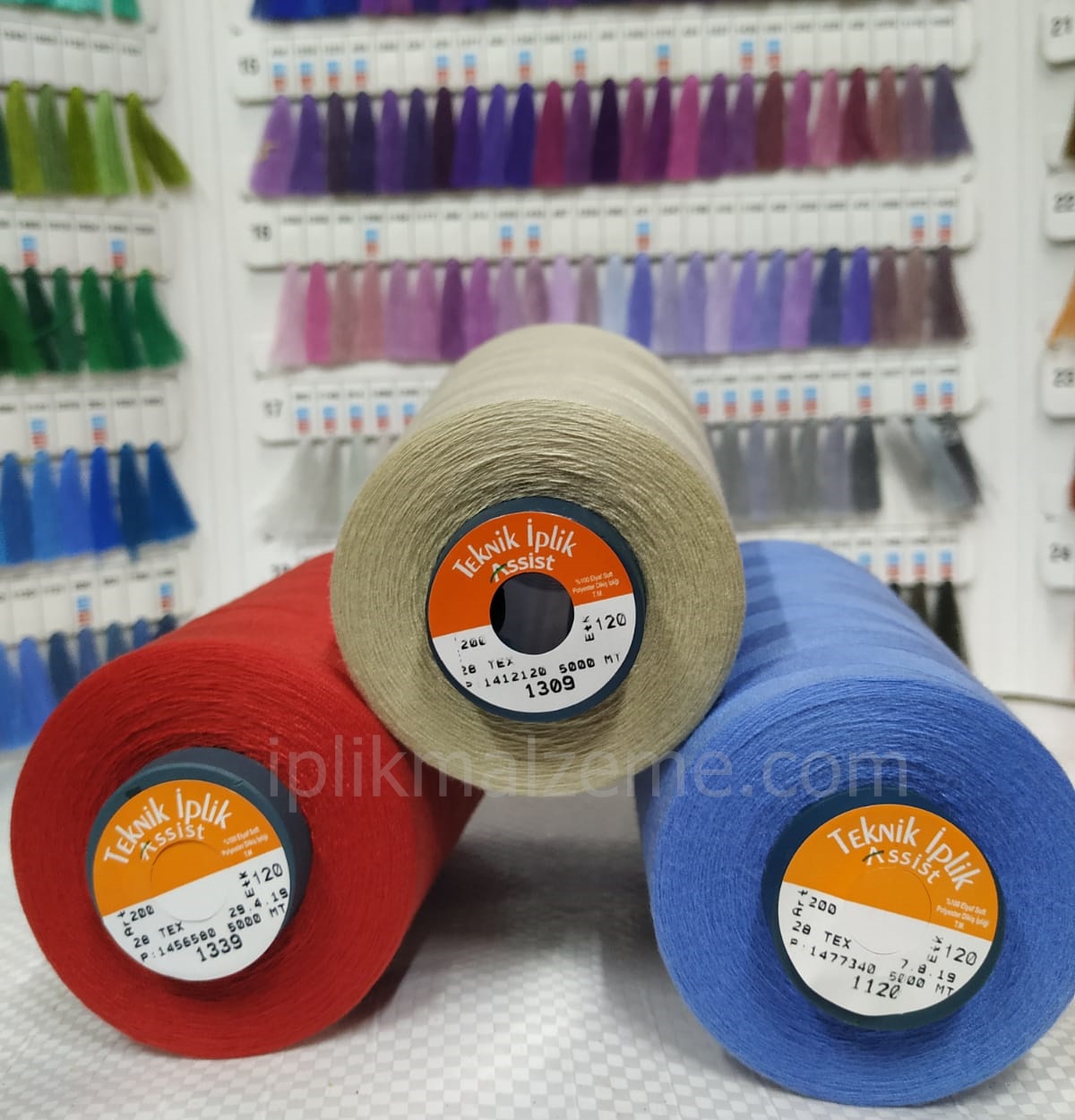 Asist 120 no Polyester Dikiş İpliği Renkli 5000 mt.