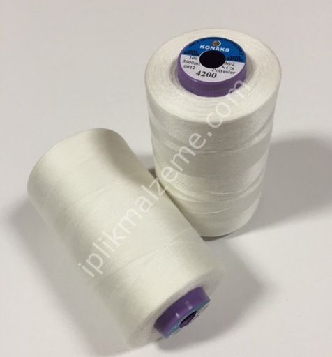 Konaks 180 No Sürekli Polyester Dikiş İpliği 5000 mt.Renkli