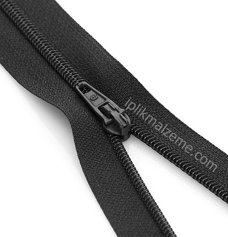 Fermuar 18 cm Siyah / Beyaz   100 adet
