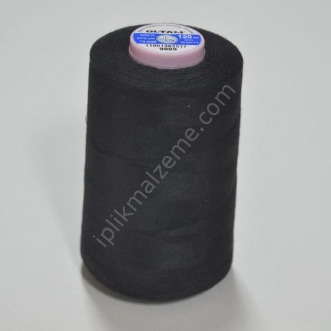 Oltalı 120 no Polyester Dikiş İpliği Siyah 5000 mt.