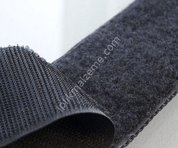 Cırt Bant 4 cm siyah / beyaz - 1 takım ters ve düz 25 mt