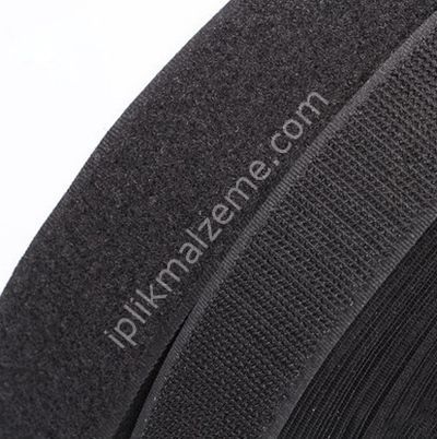 Cırt Bant 3 cm siyah / beyaz - 1 takım ters ve düz 25 mt