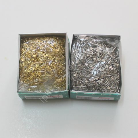 Çengelli İğne Gümüş/Sarı/Siyah 1 kutu