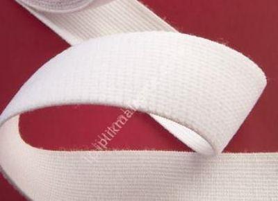 Örme lastik beyaz 1,5 cm - 2 cm - 2,5 cm - 3 cm - 3,5 cm - 4 cm - 5 cm 2,5 cm