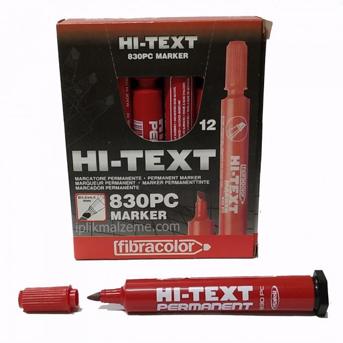 Hi-Text Permament Koli Kalemi Kesik Uçlu 830PC (adet)