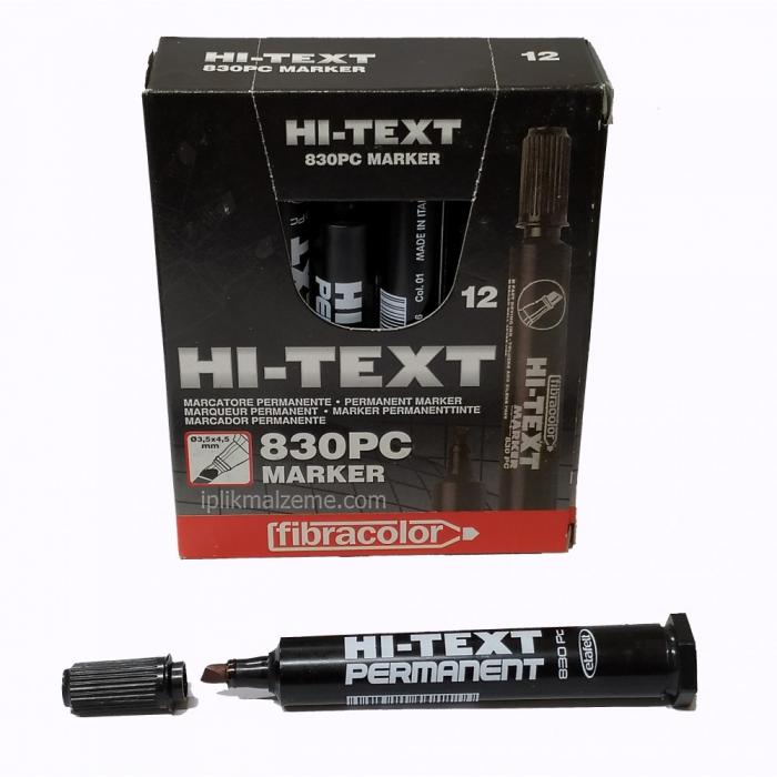 Hi-Text Permament Koli Kalemi Kesik Uçlu 830PC (adet)